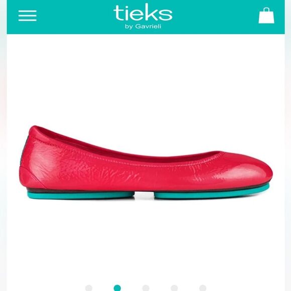 TIEKS Razzleberry Pop Pink Foldable Hot Pink Flats sz. 11 - Picture 5 of 14